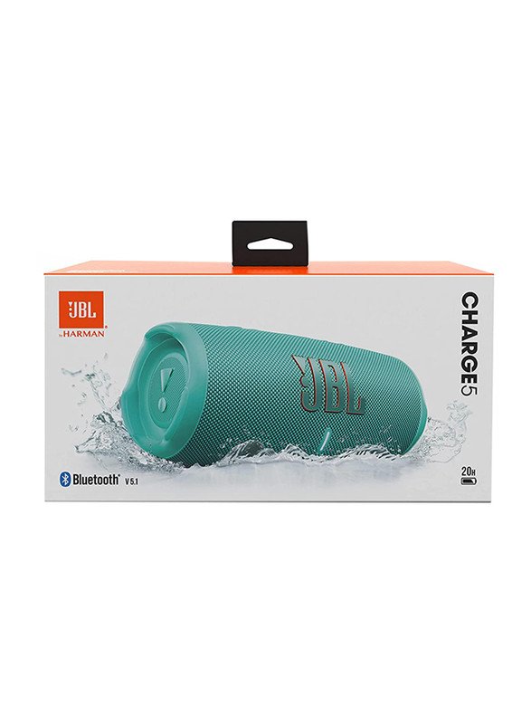 JBL Charge5 Splashproof Portable Bluetooth Speaker - Teal