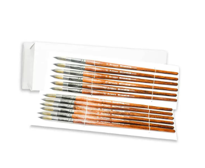 Artmate Artist Brushes Round 20 Size, Set Of 12 Pieces - Jiabsx101r-20