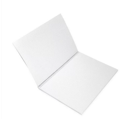FIS Pack of 10 Spiral Notebook, Size A4 5mm Square Left Side Spiral 70 Sheets - FSNBA4705MS2