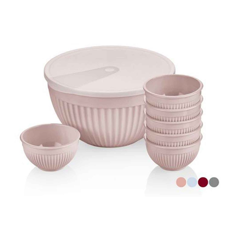 Royalford Sapphire Bowl Set - Pp Plastic Body - Multicolor - 7 Piece Set