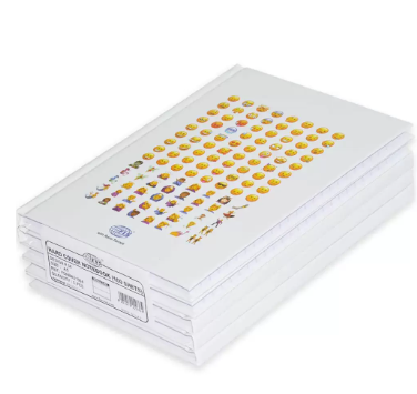 5-Piece FIS Hard Cover Notebook Single Line A5, 100-Sheets - FSNBA51904