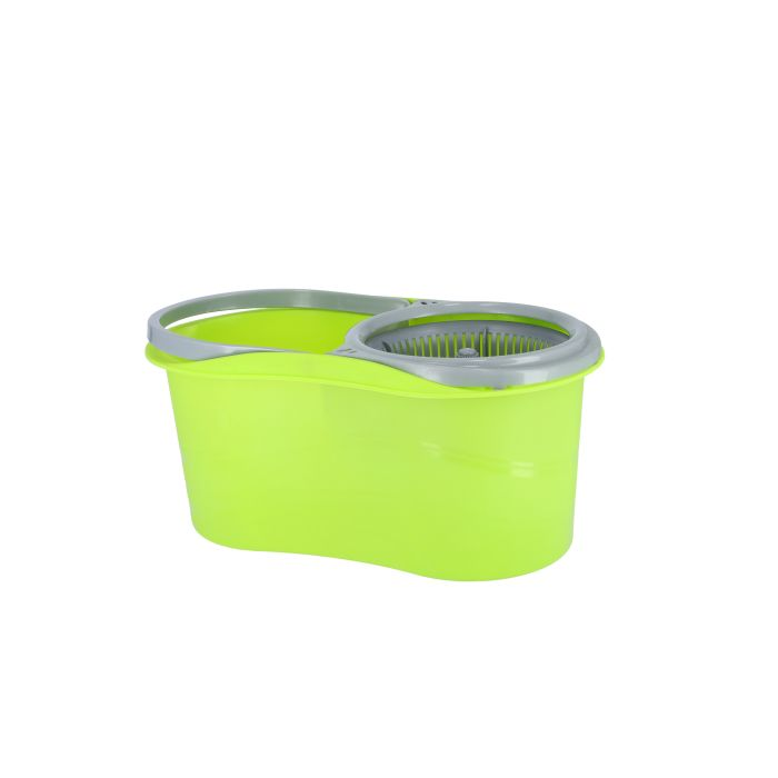 Royalford RF8866 Easy Spin Mop And Bucket Set | 360 Spinning Mop Bucket Home Cleaner| Extended Easy Press Stainless Steel Handle & Easy Wring Dryer Basket For Home Kitchen Floor Cleaning |1 Extra Mop 