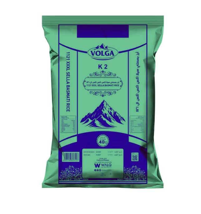 Volga K2 1121 XXXL Pak Sella Basmati Rice 40Kg