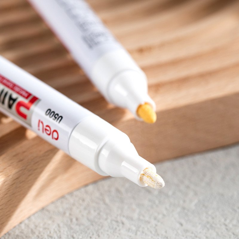 Deli EU500 Paint Marker, 2mm Bullet Tip Silver (12Pcs/Pack)