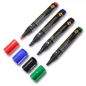 Fis White Board Markers Broad - Set Of 4 Pieces - FSMKWB04-4