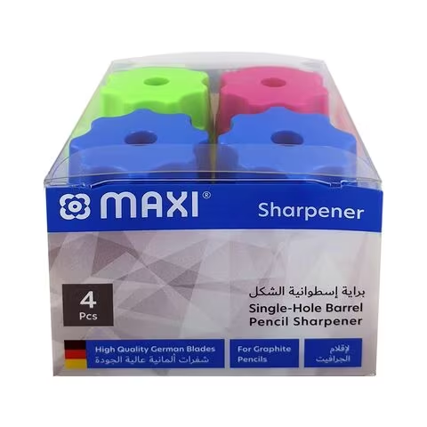 Maxi Barrel Single Hole Metal Sharpener Multicolour 4
