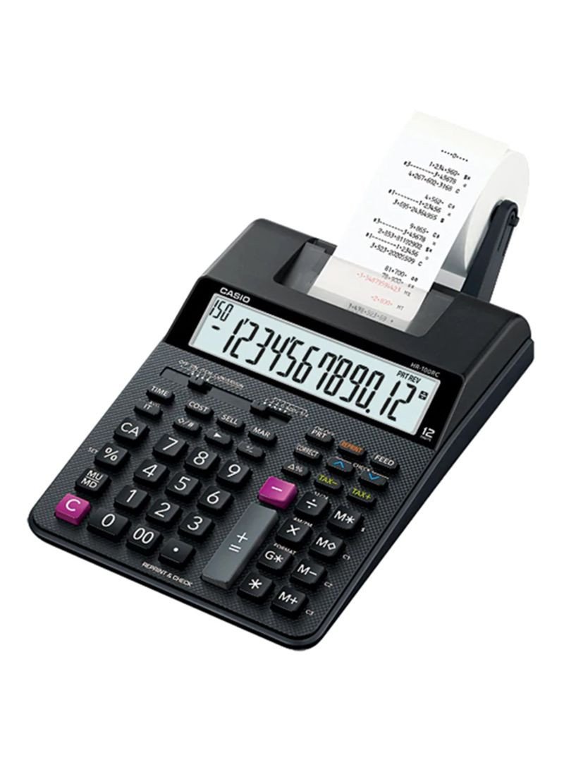 Casio Printing Calculator Black