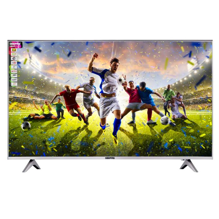 Geepas 55" Android Smart LED TV – Slim Led, 3.5mm, 2 HDMI & 2 Hi-High USB Ports | Wi-Fi, Android 7.0 With E-Share & Mirror Cast | Comes Application Like YouTube, Netflix, Amazon Prime | 1 Year Warrant