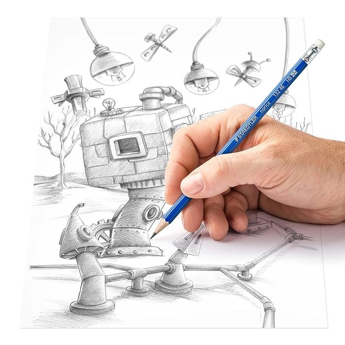 Staedtler Norica 132 46 Rubber Tip Pencil-Pack Of 12|Black