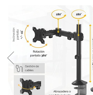 FELLOWES REFLEX SINGLE MONITOR ARM 80502501