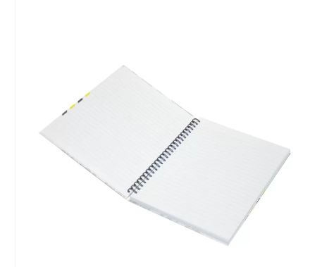 Light Spiral Hard Cover Notebook Single Line (Pack of 5 Pcs X 100 Sheets) 9X7 Inch Size - LINBS971801