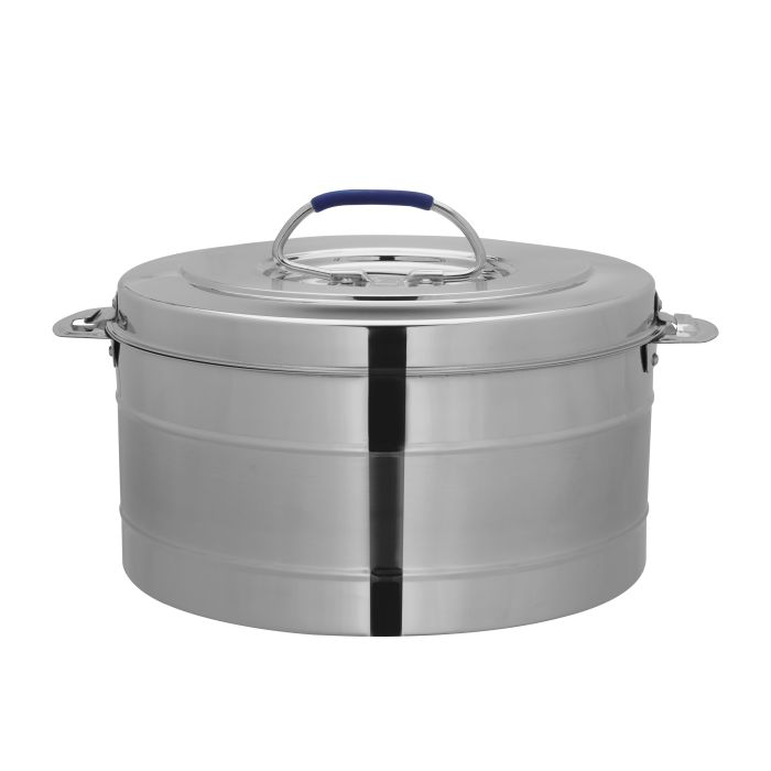 Delta Double Wall Stainless Steel Hot Pot, RF10547 | Firm Twist Lock | Strong Handles With Heavy-Duty Rivets | Steel Serving Pot, Steel Chapati Storage Box, Roti Serving Pot, Chapati Dabba