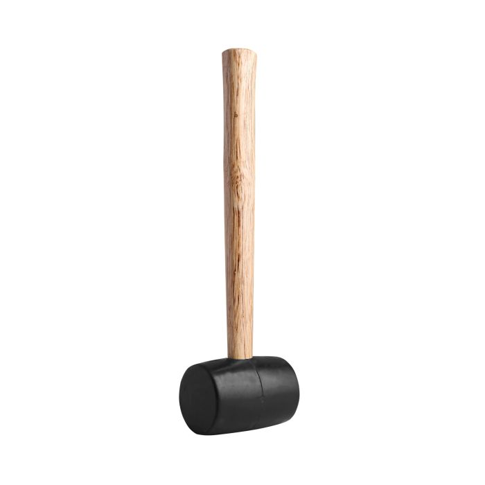 Geepas Rubber Mallet With Wooden Handle 24Oz - Hardwood Shaft Rubber Mallet Double-Face Hammer With Soft/Hard Tips | Ideal For Woodworking, Cabinet And Furniture Making, Auto Body And Metal Fabricatio