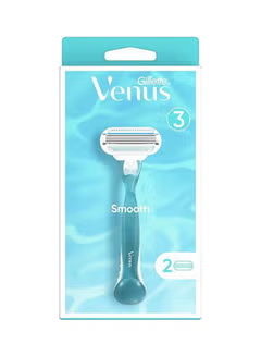 Venus Close, & Clear Original, Razor With 2 Refill, Blades Multicolour