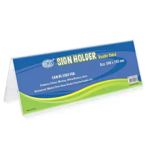 FIS A-Shape Sign Holders Double Sided Oblong, 300 x 105 mm Size - FSNA300X105