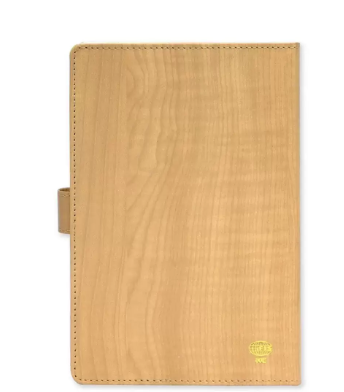 Fis 2024 A5 Diary English Vinyl Hard Sewn Cover Light Brown -FSDI80E24LBR