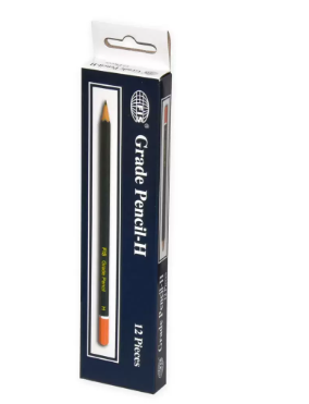 Box of 12 Packs H Grade Pencil Set Blue/Red - FSPEH