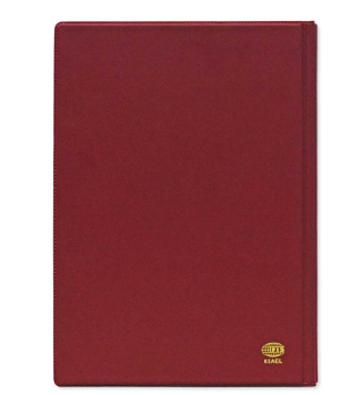 FIS 2024 Agenda Diary Arabic/English Left Side Opening with 12 Months Index, PVC Hard Cover Maroon - FSDI63AEL24MR