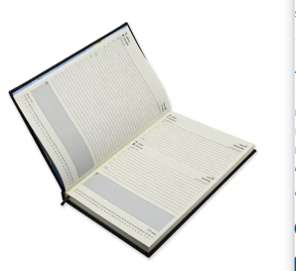 FIS A4 Diary 2023 Arabic/English (Saturday & Sunday Combined) Black - FSDI47AEP23BK