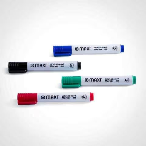Maxi Chisel Tip Whiteboard Markers Multicolour 4