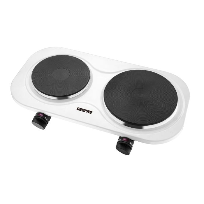 Geepas GHP6135 Double Hot Plate With Thermostat Control