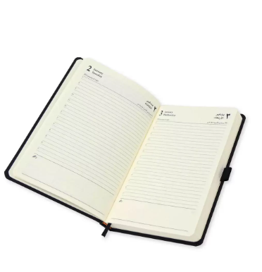 FIS Diary 2024 (Arabic/English) A5, Black - FSDI84AE24BK