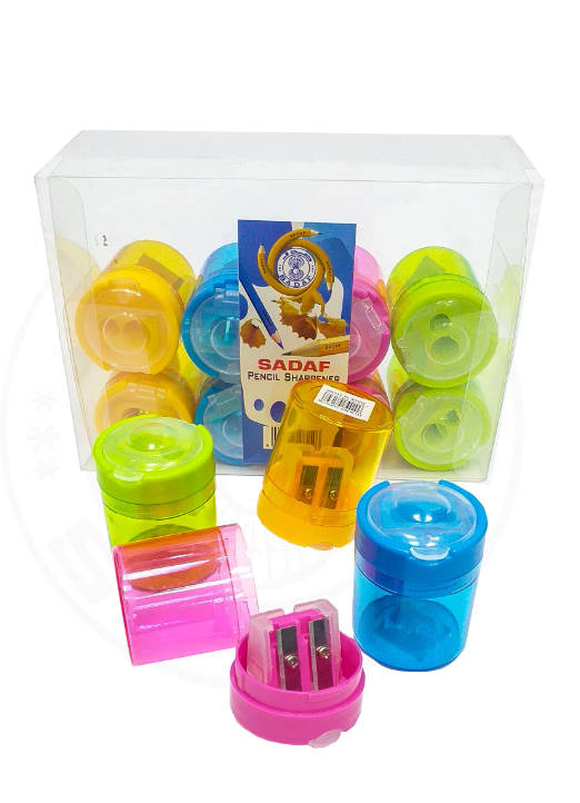 PENCIL SHARPENER 12PCS/PVC BOX SADAF (UNIT: PC)-PD-102