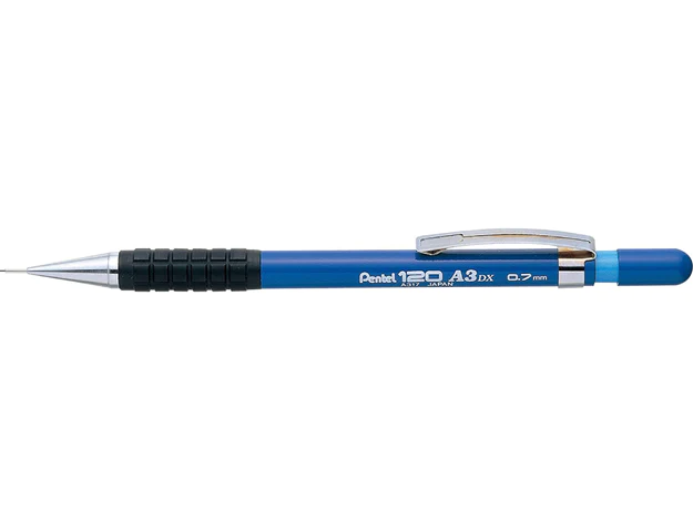Pentel A317 120 A3 Mechanical Pencil - 0.7mm, Blue (Pack of 12)