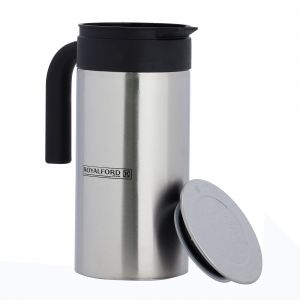 Royalford 15L Hydra Water Jug With Lid - Stainless Steel - Silver - 15 LITER