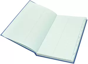 FIS Ledger Book, Azure Laid Ledger Paper, FS (210 x 330 mm) Size, 3 Quire - FSACLTC3Q73