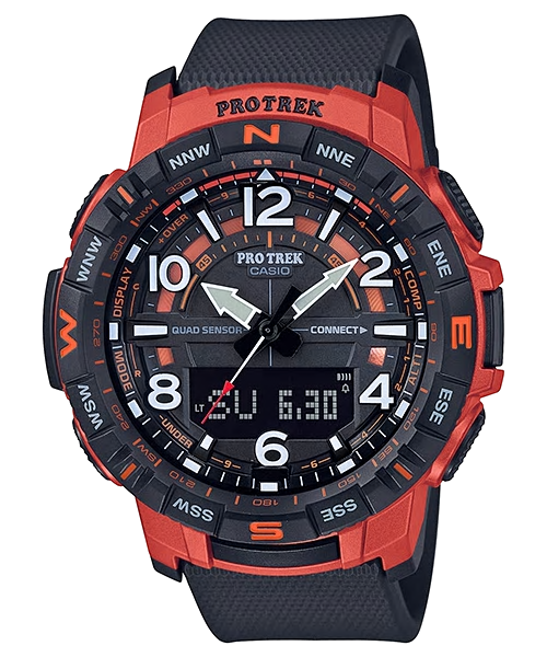 Casio Protrek PRT-B50-4DR Quard Sensor Men's Watch, Orange