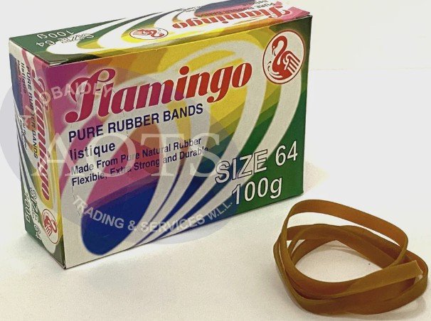 Flamingo Rubber Band Size 64 (100GSM)