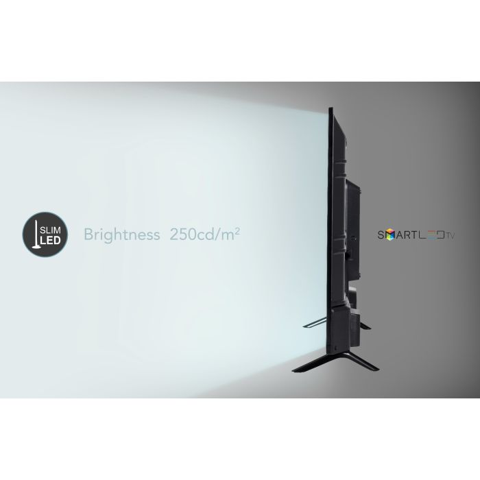 Geepas 40" Android Smart LED TV - Slim Led, 3.5mm, 2 HDMI & 2 Hi-High USB Ports | Wi-Fi, Android 8.0 With E-Share | Comes Application Like YouTube, Netflix, Amazon Prime | 1 Years Warranty