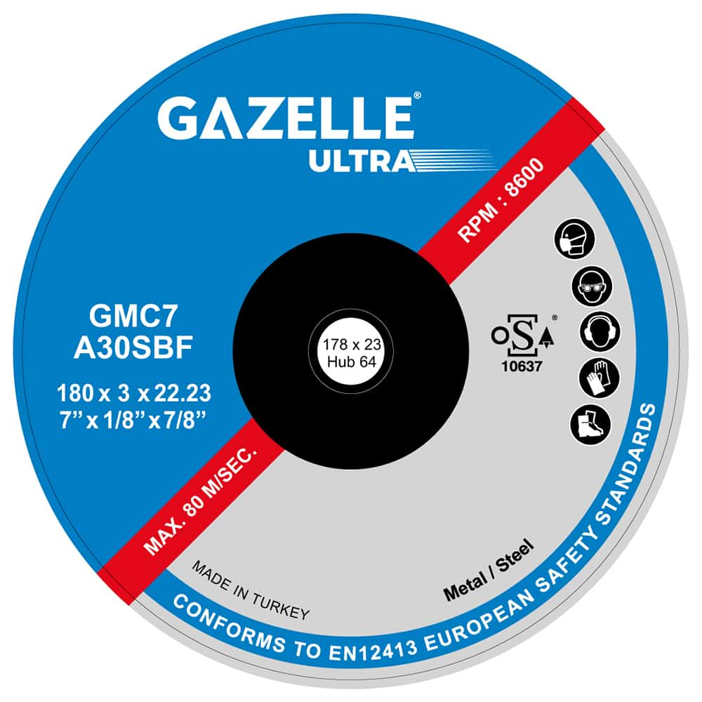 GAZELLE GMC7-ULTRA 7 IN. METAL CUTTING DISC (180MM)