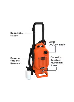 1700W 125 Bar/1800, PSI Pressure, Washer 2 Years Warranty