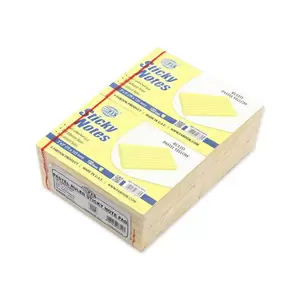 FIS Sticky Note Pad, 3X5 inches, Pack of 12, Ruled Pastel Yellow -FSPO3X5RPYL