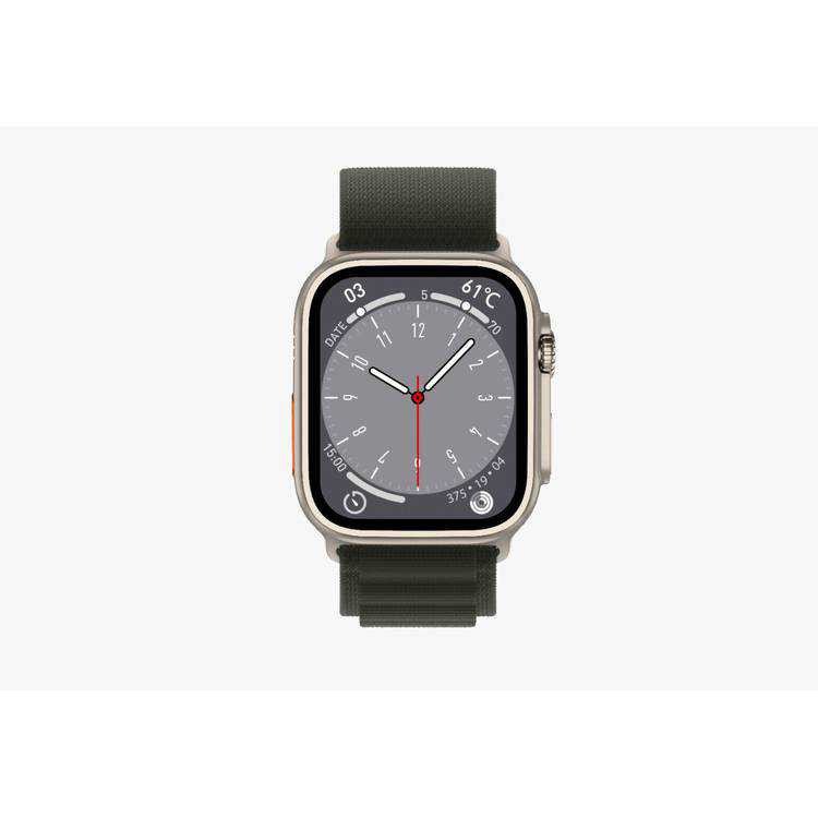 Green Lion Ultra Smart Watch 49MM - Titanium/Green(Strap)