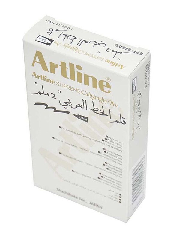Artline EK242N Calligraphy Writing Pen 2.0mm Red ( 12 Pcs / Pack )