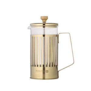 Royalford French Press Coffee Maker - Stainless Steel - Clear - 1 LITER