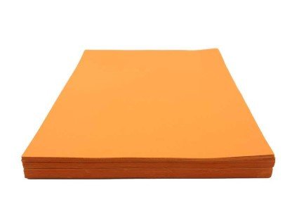 Deluxe 230GSM 100-Piece A4 Embossed Binding Sheet - Orange