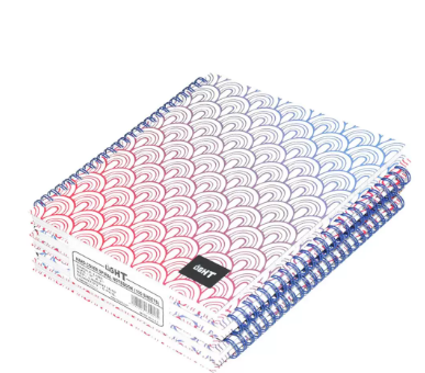 LIGHT 100 Sheets Spiral Hard Cover Notebook, 22.86 X 20.32 CM -LINBS971610
