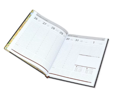 FIS Executive Diary 2023 English/French (1-Week at a glance) Green - FSDI35EPN23GR