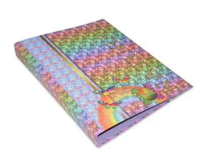 Pack of 48 Printed A4 Presentation Ring Binder Purple/Orange/Green