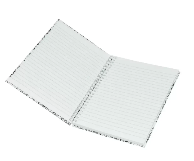5-Piece Light Spiral Hard Cover Notebook, Single Ruled, (100 Sheets), A5 Size - LINBSA51701