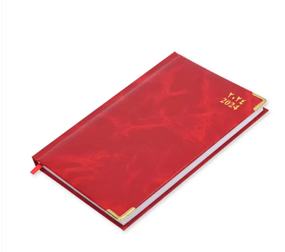 FIS Diary 2024 Arabic/English (Saturday & Sunday Combined) A5, Red - FSDI92AE24RE