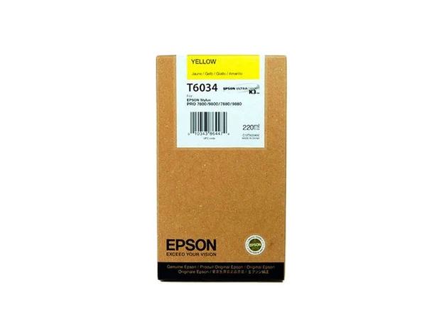 Epson T6034 Yellow Ink Cartridge 220ml