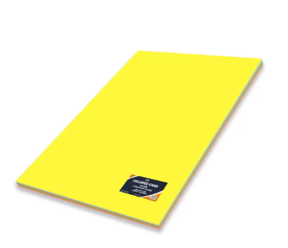 100-Piece FIS Coloured Card, Size 50x70cm,160GSM, Multicolor - FSCH160260