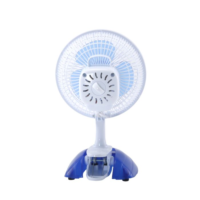 Geepas 2 IN 1 Clip Convertible Table-Top & Clip Fan 6-Inch - Two Quiet Speeds - Ideal For The Home, Office, Dorm, More White | 2 Years Warranty