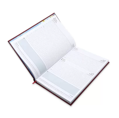 FIS A4 Diary 2023 Arabic/English (Saturday & Sunday Combined) Maroon - FSDI48AE23MR