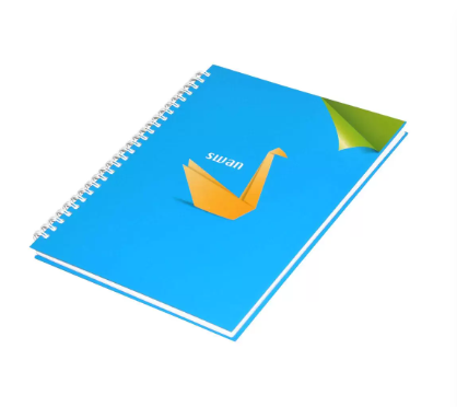 LIGHT Pack of 5 Spiral Hard Cover Note Book 100 Sheets. Size:9X7 Inches (22.86 X 20.32 CM) -LINBS971001304